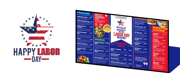 Labor Day Menu Boards from DSMenu Labor Day Menu Boards from DSMenu