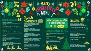Merrry Christmas menu 2020