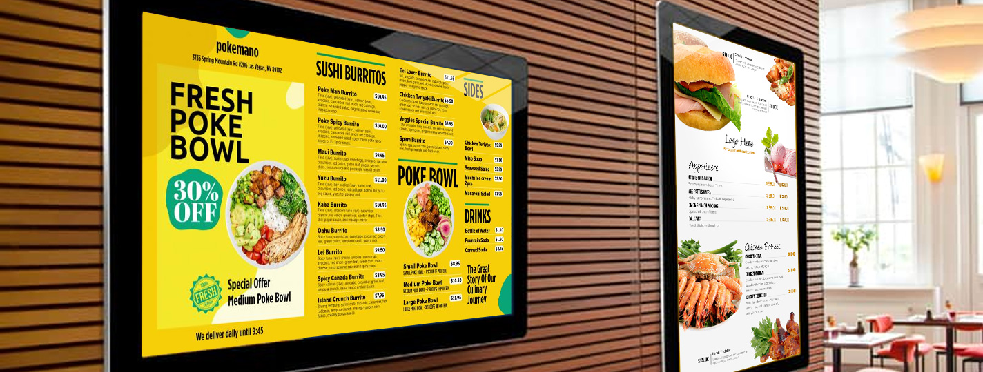 DS Menu Designs For European Restaurants digital signage