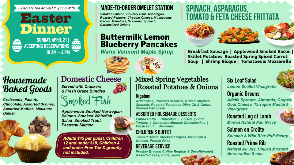 Easter Dinner Menu Easter Dinner Menu