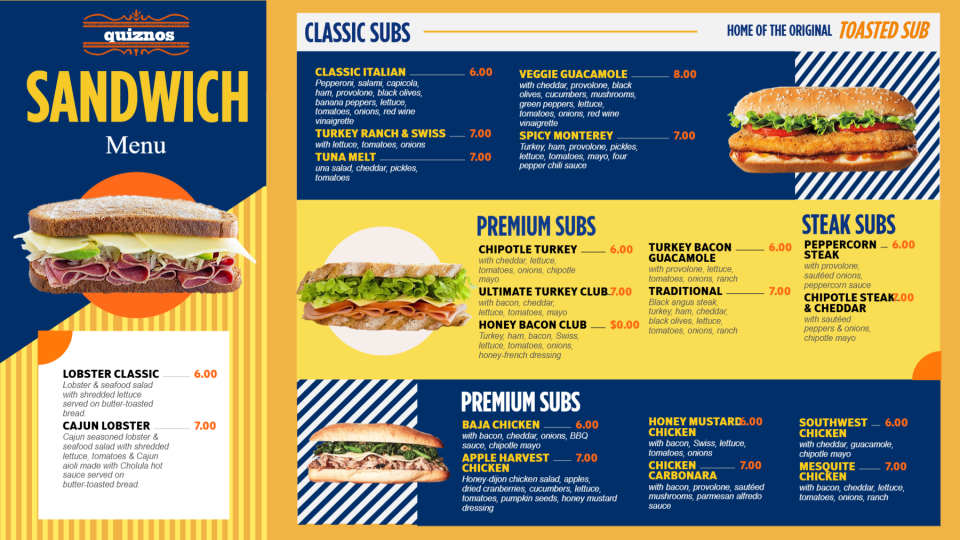 Sandwich Menu in Dsmenu