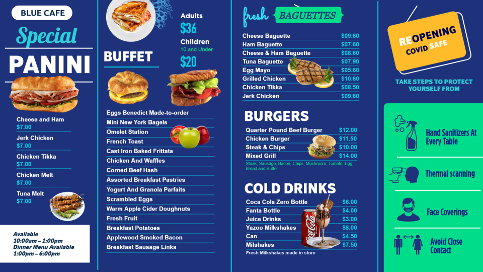 Reopening Breakfast Menu Design Reopening Breakfast Menu Design