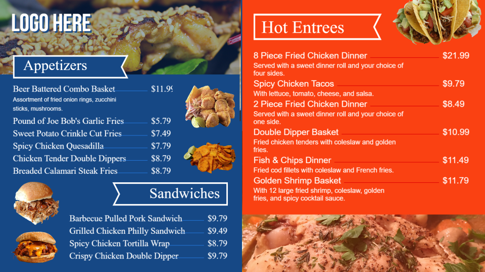 Bar and grill menu templates Bar and grill menu templates