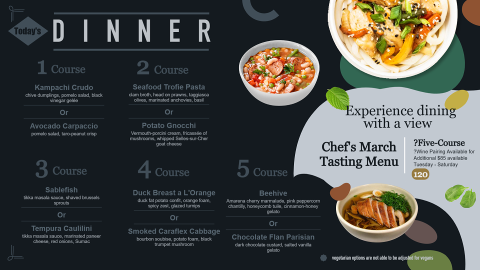 Best Dinner Menu Design Best Dinner Menu Design