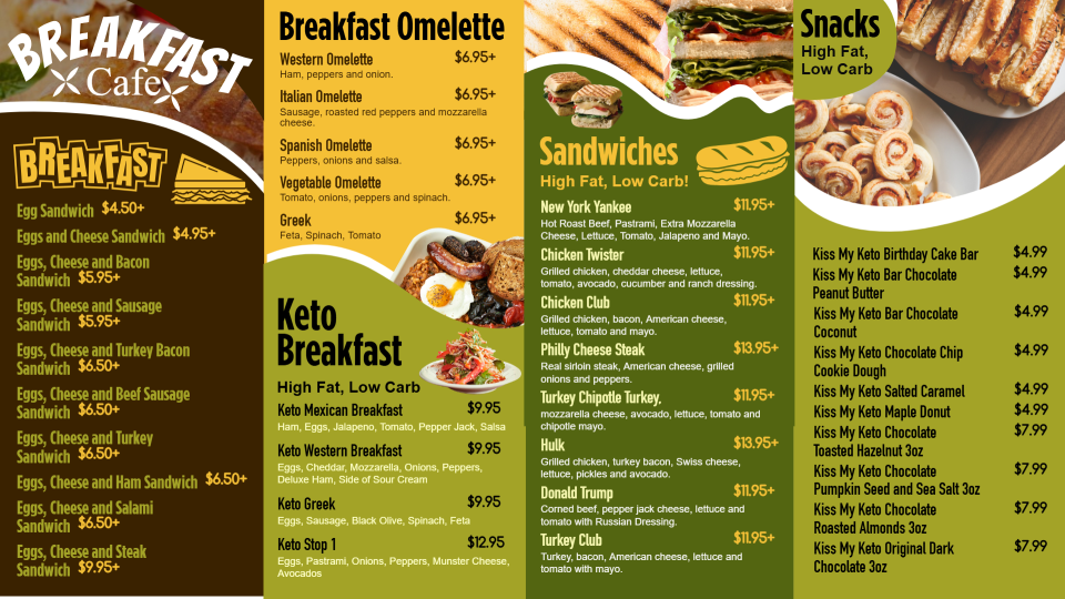 Breakfast Menu Temnplate Breakfast Menu Temnplate