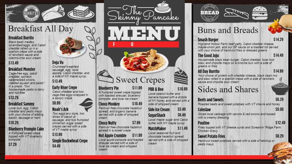 Breakfast Menu Board Desgn Breakfast Menu Board Desgn