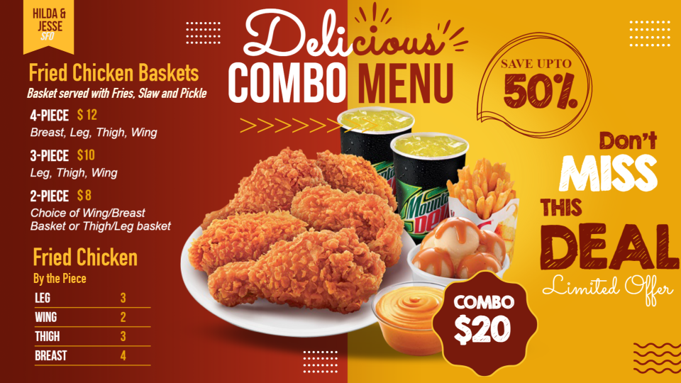 Best Combo Menu Board Design Best Combo Menu Board Design