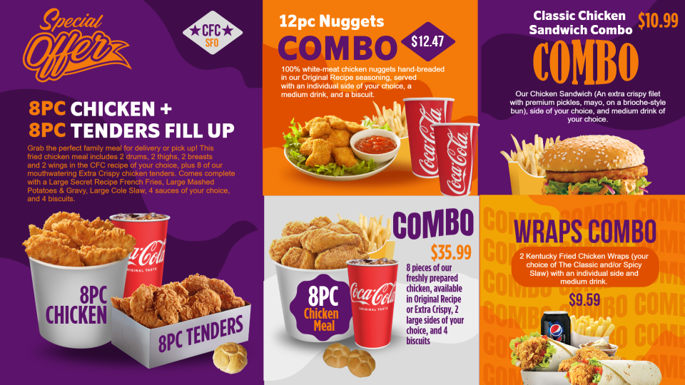 Brilliant Combo Menu Design Brilliant Combo Menu Design