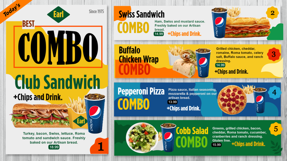 Combo Menu Design idea