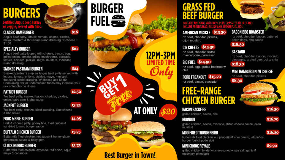Burger Menu Images