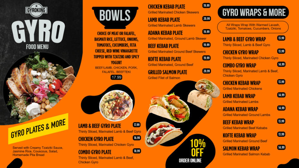 Best Gyro Menu Design Best Gyro Menu Design