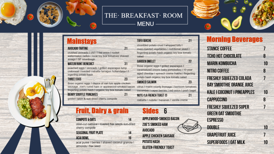 Breakfast Menu Design Idea Breakfast Menu Design Idea