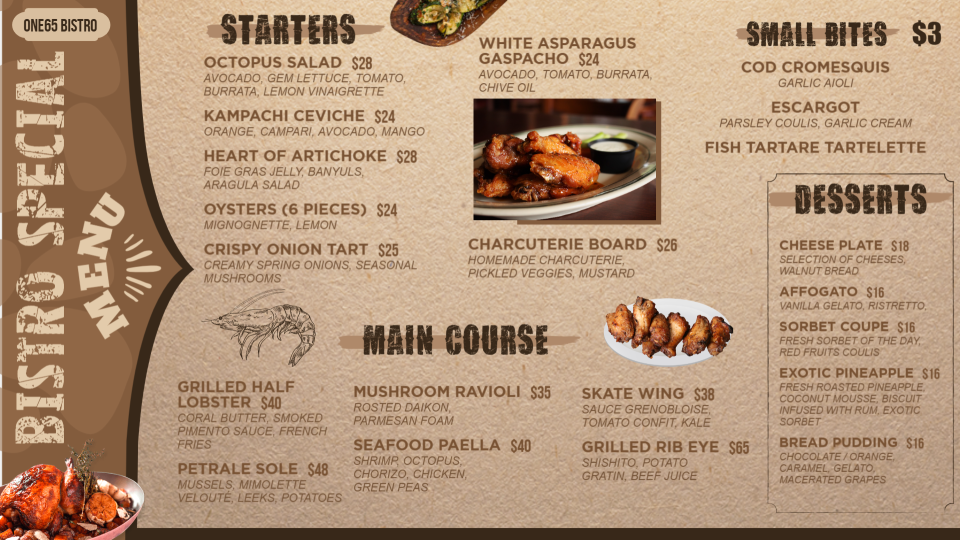Creative Bistro Menu Board Template Creative Bistro Menu Board Template