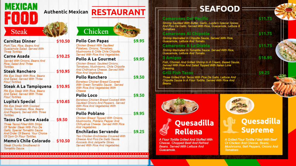 Qsr menu boards Qsr menu boards