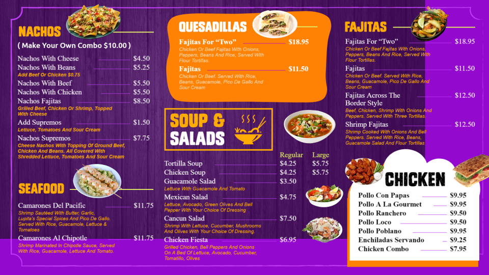 Takeaway menu template Takeaway menu template
