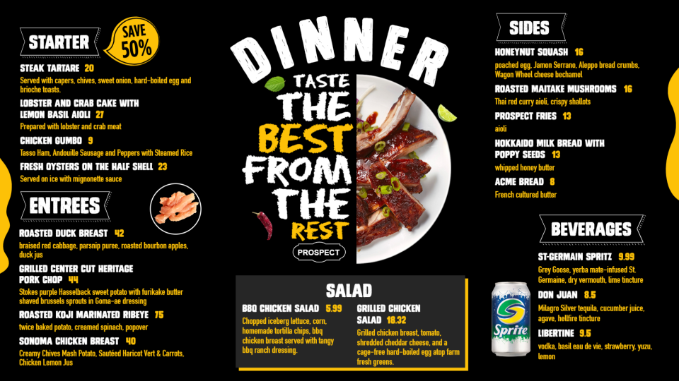 Dinner Menu Board Design Template Dinner Menu Board Design Template