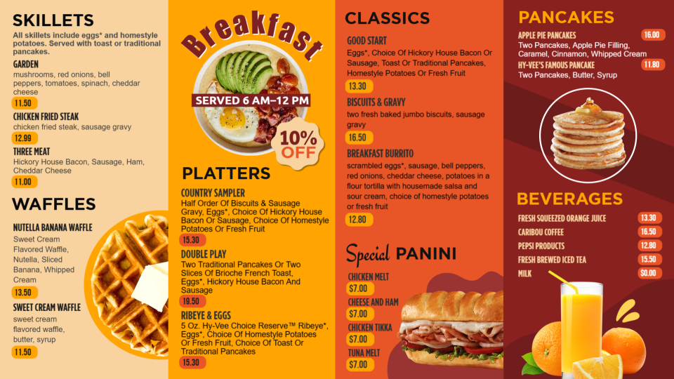 Creative Breakfast Menu Template Creative Breakfast Menu Template