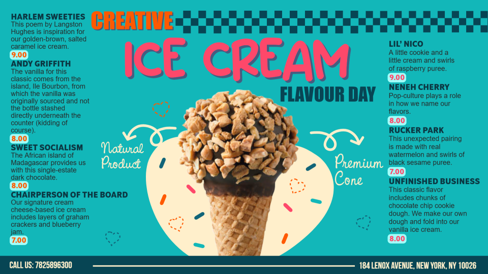 Creative Ice Cream Menu Image Creative Ice Cream Menu Image