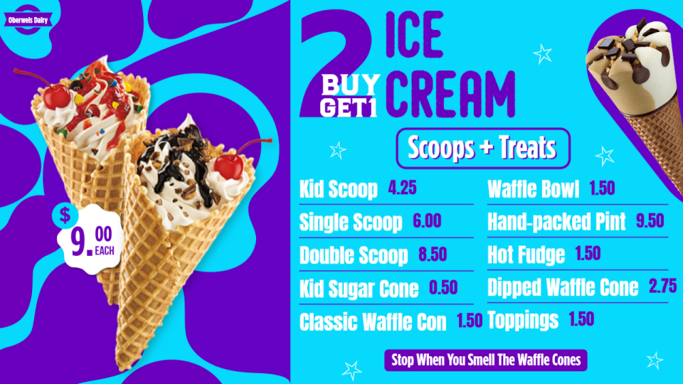Premium Ice Cream Menu Design Premium Ice Cream Menu Design