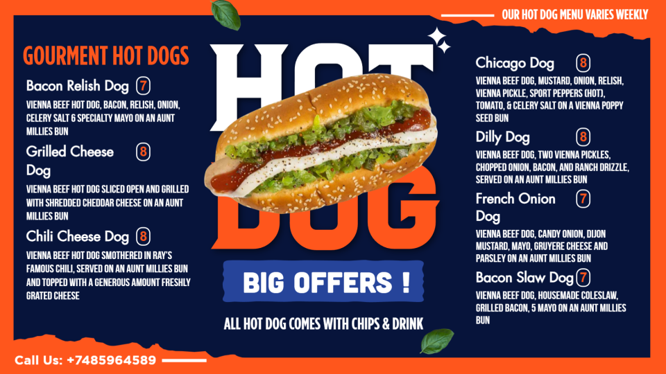 Hotdog Menu Image