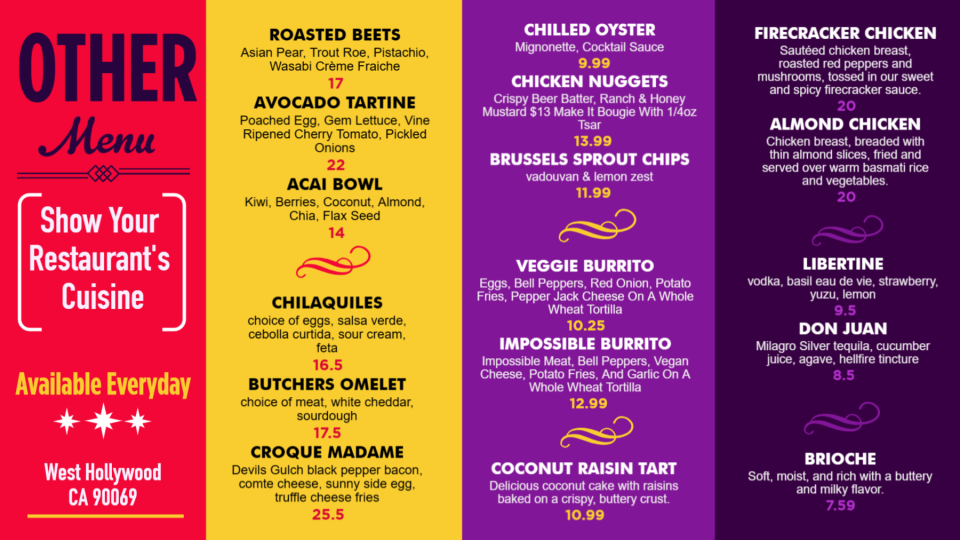 Free Other Menu Images Free Other Menu Images