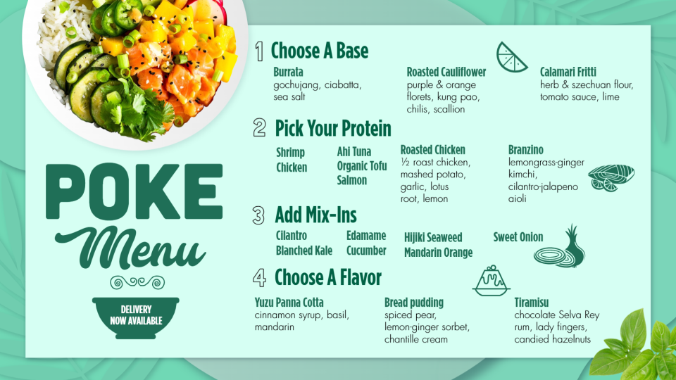 Poke Menu Design Template Poke Menu Design Template