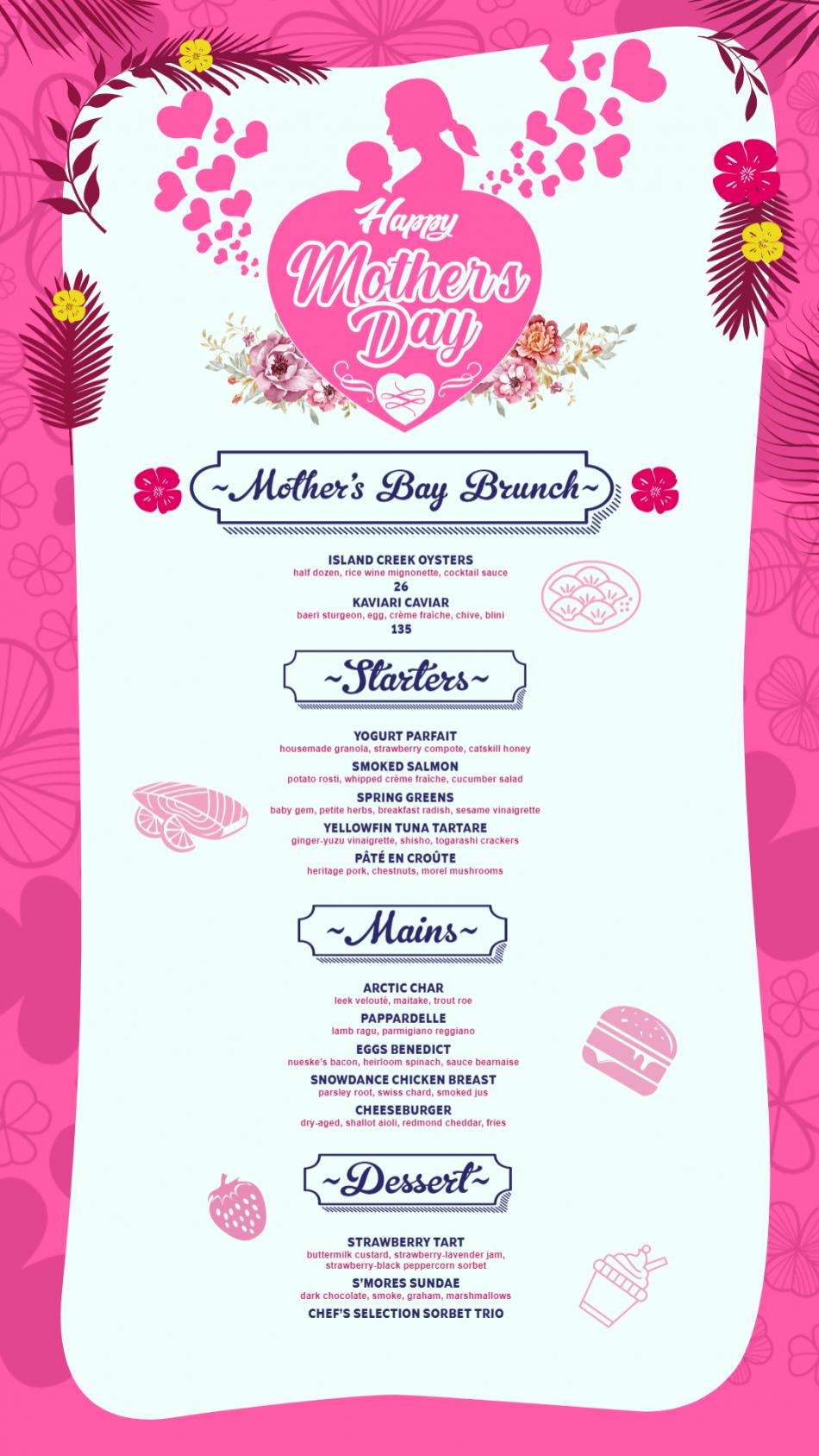 Mother's day Vertical Menu