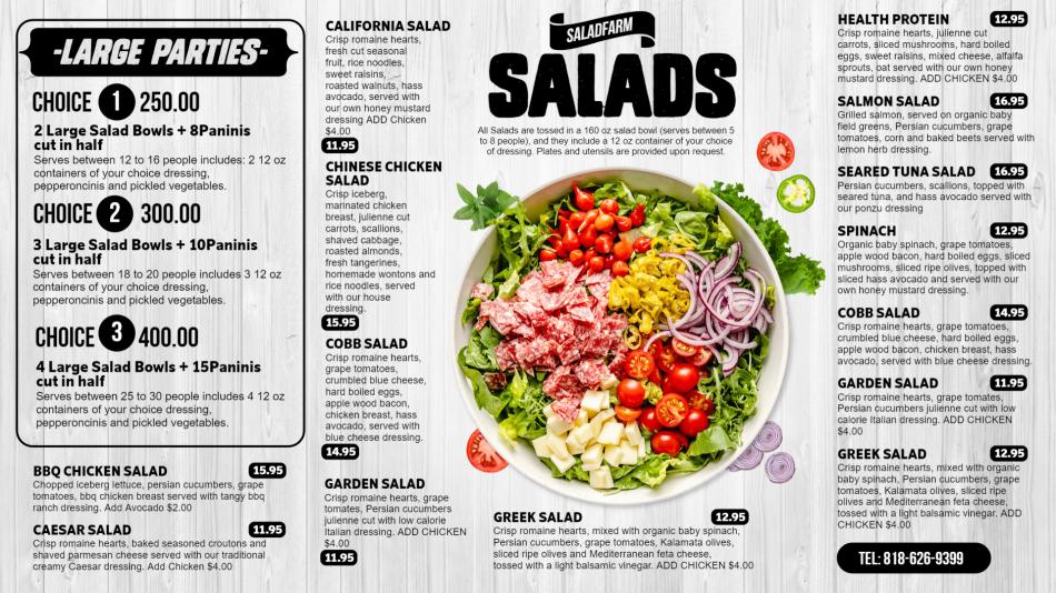 Elevate Your Salad Offerings with Salad Menu Board Templates by DsMenu