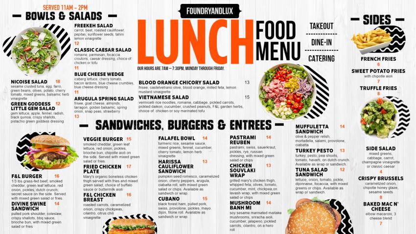 Cost-Effective Best Lunch Menu Design from DsMenu | Design Your Menu Today