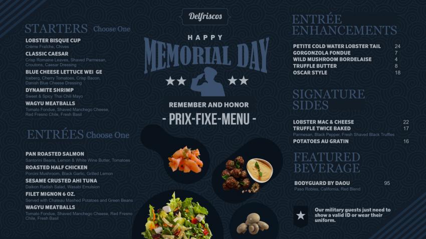 Find the Perfect Memorial Day Menu Design with DsMenu's Exceptional Collection