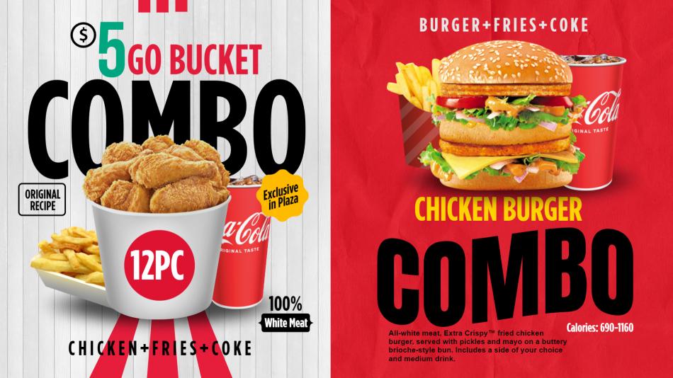 Irresistible Combos: DSMenu's Best KFC-Style Combo Design