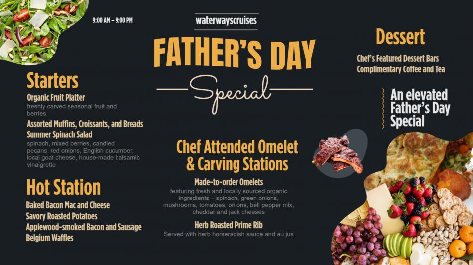 A Culinary Tribute to Dads: DSMenu's Best Father's Day Menu Design