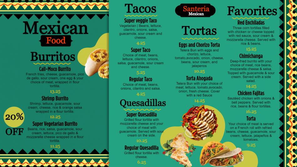 Savor the Flavors: DSMenu's Best Mexican Menu Design Templates