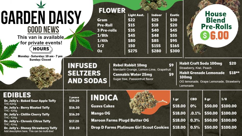 Cannabis Culinary Canvas: DSMenu's Innovative Marijuana Menu Design