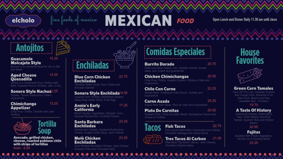 Savor the Spice: DSMenu's Authentic Mexican Menu Templates