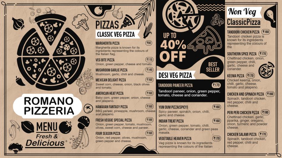 A Visual Feast: DSMenu's Delectable Pizza Menu Images