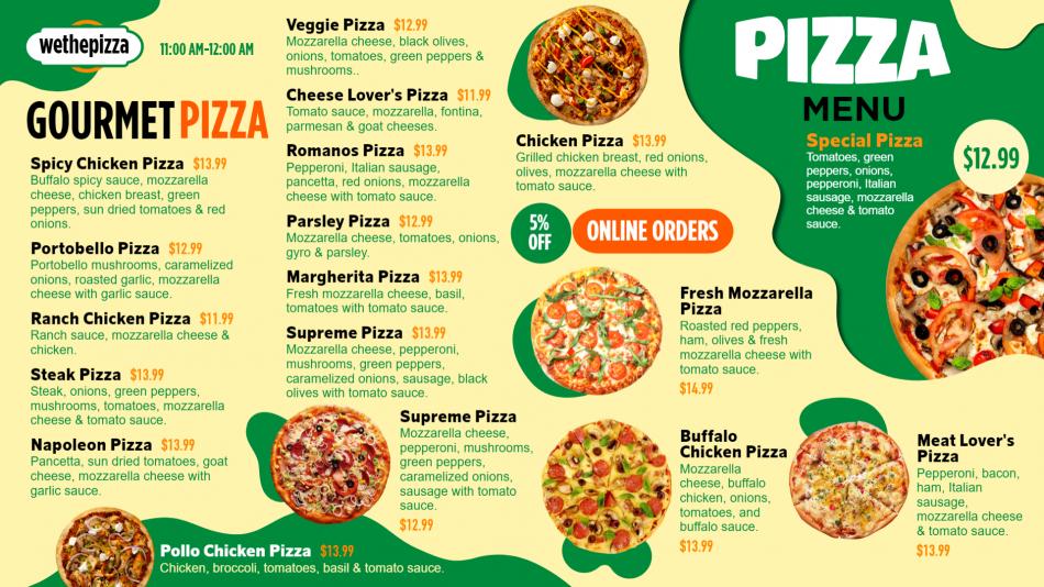 A Taste of Perfection: DSMenu's Tempting Pizza Menu Templates