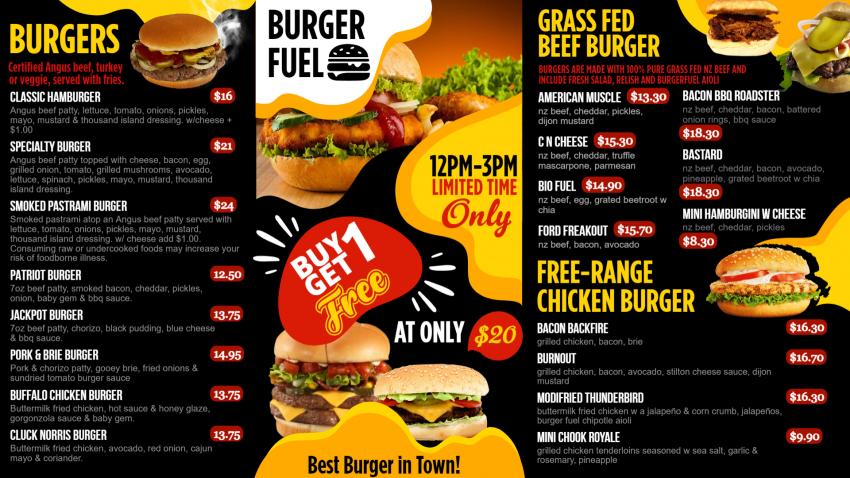 Feast for the Eyes: DSMenu's Tempting Burger Menu Images